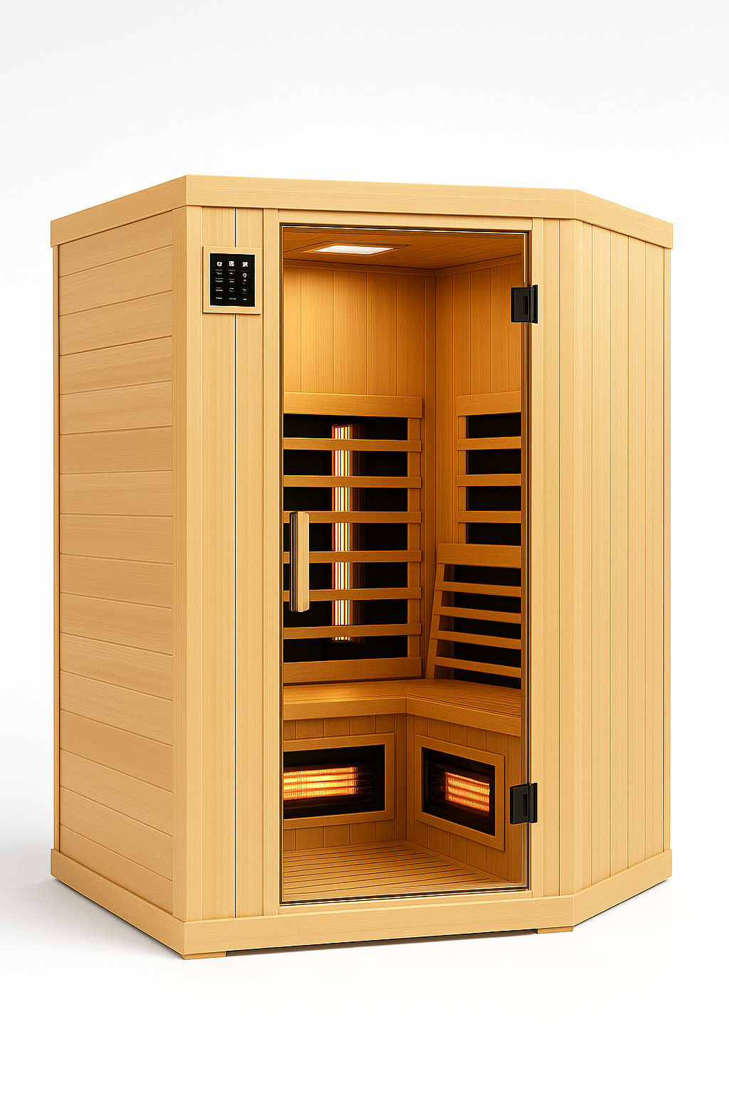 Soluxe TriLux™ 3-Person Corner Full-Spectrum Infrared Sauna