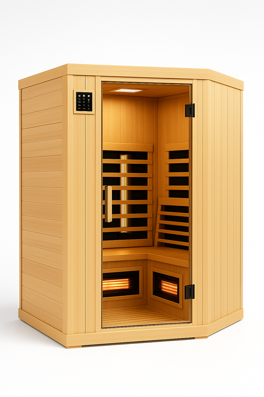 Soluxe TriLux™ 3-Person Corner Full-Spectrum Infrared Sauna